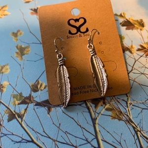 Spirit & Soul feather earrings